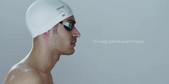 Samsung swimming cap